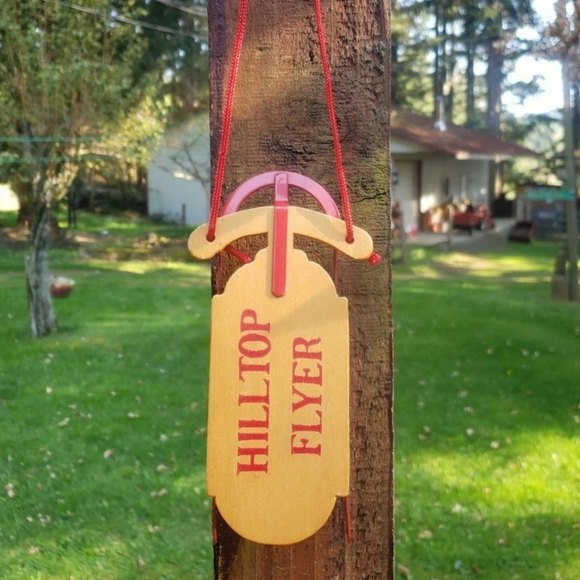 Vintage Hilltop Flyer Sled Christmas Ornament - Picture 2 of 10